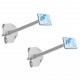 Boucles d'oreilles enfant en Argent 925 et cristal bleu