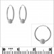 Boucles d'oreilles Créoles boule 12mm en Argent 925