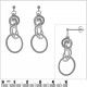 Boucles d'oreilles pendantes en Argent 925