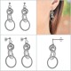 Boucles d'oreilles pendantes en Argent 925