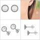Boucles d'oreilles en Argent 925 et cristal