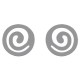 Boucles d'oreilles spirale en Argent 925