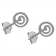 Boucles d'oreilles spirale en Argent 925