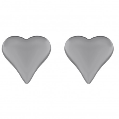 Boucles d'oreilles coeur en Argent 925