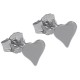 Boucles d'oreilles coeur en Argent 925