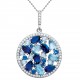 Parure en Argent 925 rhodié et Oxydes de zirconium