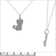 Pendentif chaton en Argent 925