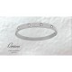 Bracelet Oriana argenté en Acier inoxydable et strass