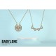 Collier Babylone en Acier Inoxydable doré et strass