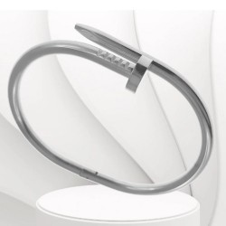 Bracelet Clou en Acier inoxydable argenté