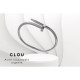 Bracelet Clou en Acier inoxydable argenté