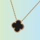 Collier Clover en Acier inoxydable doré