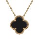 Collier Clover en Acier inoxydable doré