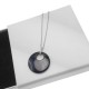 Collier Eclipse en Argent 925 rhodié, Céramique et Oxydes Zirconium