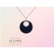 Collier Eclipse en Argent 925 rhodié, Céramique et Oxydes Zirconium