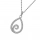 Collier en Argent 925 rhodié et Oxydes de Zirconium