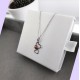 Collier Coccinelle en Argent 925 rhodié et émail