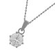 Collier en Argent 925 rhodié et Oxyde Zirconium