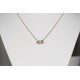 Collier Fleur de Lotus en Acier inoxydable doré et Zircones