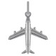 Pendentif Avion en Argent 925 rhodié