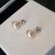 Boucles d'oreilles en Argent 925 et Perle d'eau douce 10mm