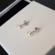 Boucles d'oreilles en Argent 925 et Perle d'eau douce 6mm