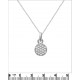 Collier en Argent 925 rhodié et Oxydes Zirconium