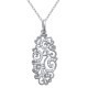 Collier en Argent 925 rhodié et Oxydes Zirconium