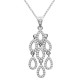 Collier en Argent 925 rhodié et Oxydes Zirconium