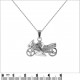 Collier Moto en Argent 925 rhodié