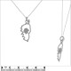 Collier carte Corse Maure en Argent 925