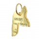 Pendentif carte de Guadeloupe Plaqué Or 18 carats