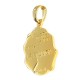 Pendentif carte de La Réunion Plaqué Or 18 carats