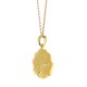Pendentif carte de La Réunion Plaqué Or 18 carats