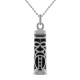 Pendentif Tiki Tendresse en Argent 925 et Onyx