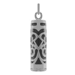 Pendentif Tiki Force en Argent 925 et Onyx