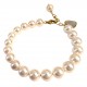 Bracelet en Acier doré et perles
