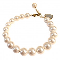 Bracelet en Acier doré et perles