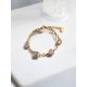 Bracelet en Acier doré et zircon