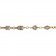 Bracelet en Acier doré et zircon