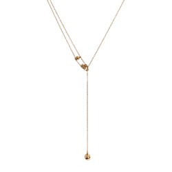Collier cravate en Acier inoxydable doré