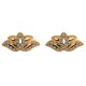 Boucles d'oreilles Fleur de lotus en acier doré 304L et Cristal