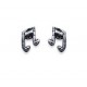 Boucles d'oreilles note de Musique en Argent 925°°°