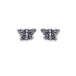 Boucles d'oreilles Papillon en Argent 925°°°