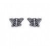 Boucles d'oreilles Papillon en Argent 925°°°