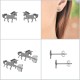 Boucles d'oreilles Cheval en Argent 925°°°