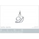 Pendentif Initiale classique Argent 925