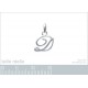 Pendentif Initiale classique Argent 925