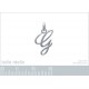 Pendentif Initiale classique Argent 925