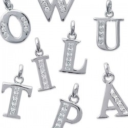 Pendentifs Initiales OZ en Argent 925